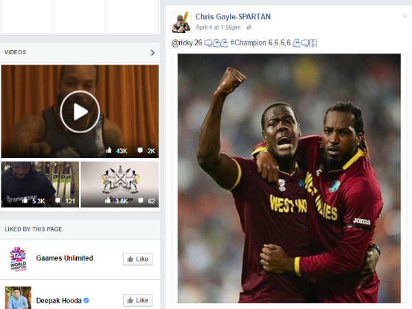 46 mn people interacted on Facebook during ICC WT20