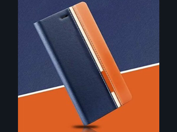 Febelo Branded Customised New Design Perfect Fitting Video Stand View Flip Cover Case for Xiaomi Redmi Note 3 - Blue Brown Color