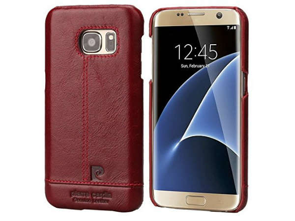 Pierre Cardin Luxury Leather Back Case Cover for Samsung Galaxy S7