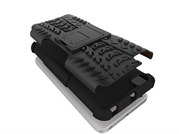 Noise Rugged Dual Layer Kickstand Hybrid Warrior Case Back Cover for Xiaomi Mi5 - Black