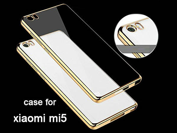 Xiaomi Mi 5 or Mi5 Electroplated Edge TPU Thin Flexible Back Case Cover
