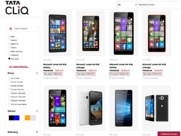 Microsoft launches its online store with Tata CLiQ