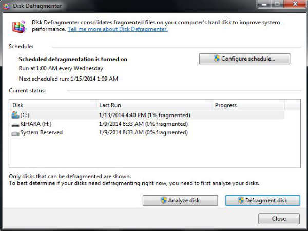 Excessive Disk De-fragmentation Excessive Disk De-fragmentation