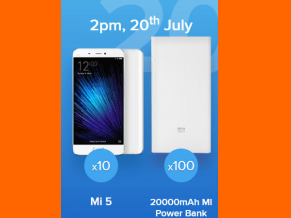 Mi Anniversary offer on Mi 5 and Mi Power