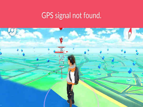 “GPS signal not found” error pops up