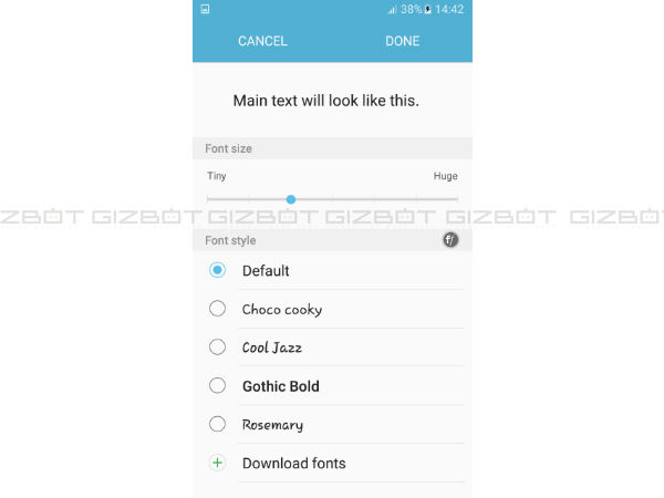 Change Font Size and Style 