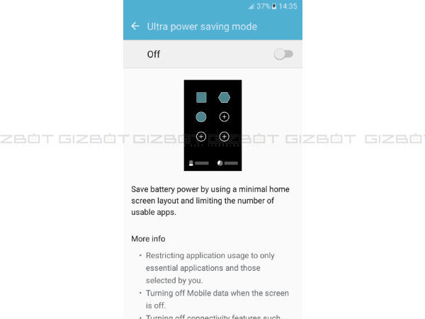 Ultra Power Saving Mode 