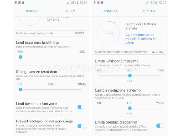 Set the screen resolution yourself