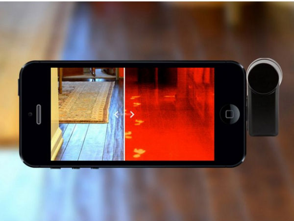 Create a sci-fi thermal camera
