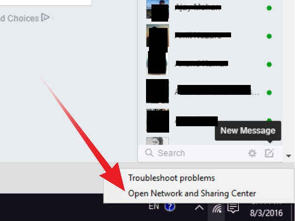 Open Network Sharing and Sharing Center 