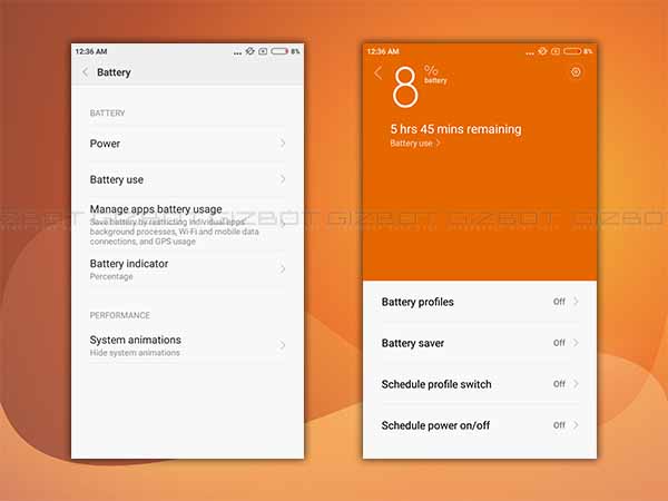 Switch Between Battery Profiles to Save the Battery Life