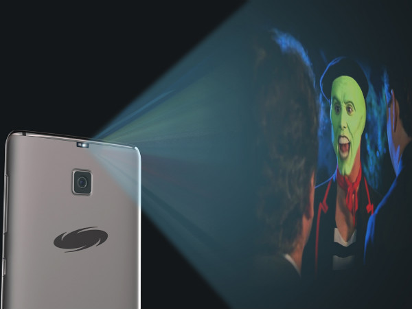 There's a projector above the main camera!