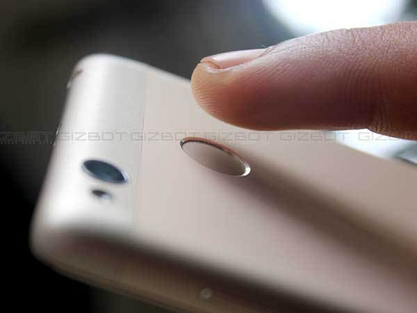 Security is assured with a fingerprint scanner