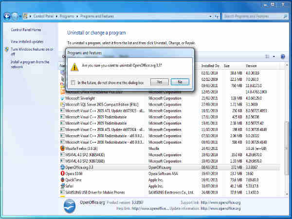 Remove unwanted programs from your laptop