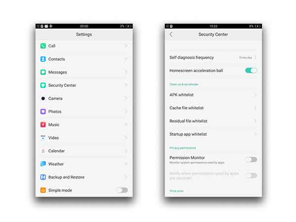 Security Center for better management of smartphone