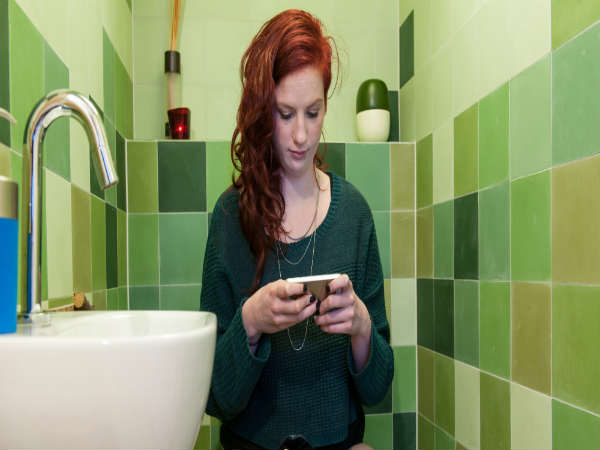 You take it along to the bathroom