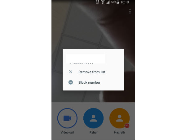 You can block a person on Google Duo