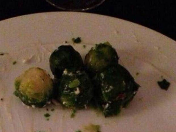 Uneaten Brussels sprouts