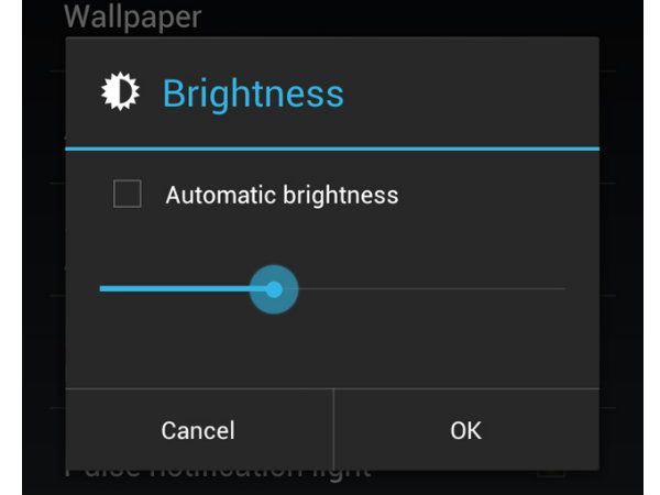 A bright display is not always needed