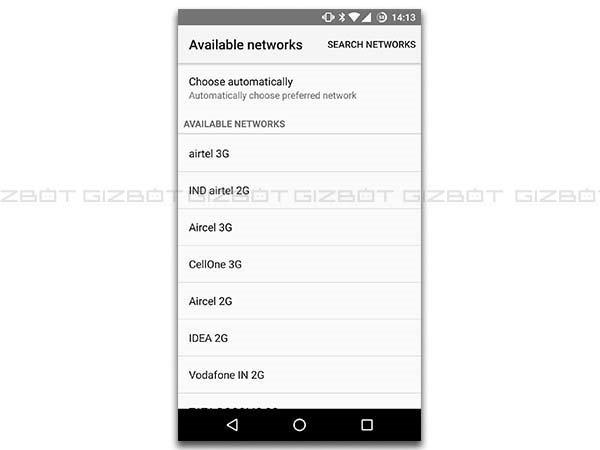 Choose Network Manually