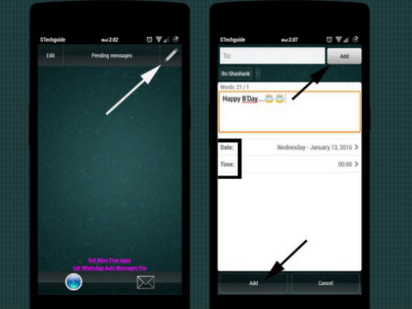 Schedule WhatsApp Messages: Step 2