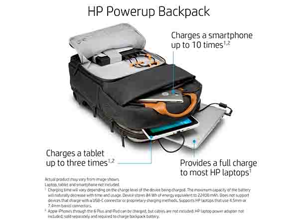This HP Powerup Backpack Can Charge Your Devices On-The-Go