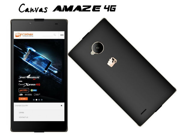 Micromax Canvas Amaze 4G Q491