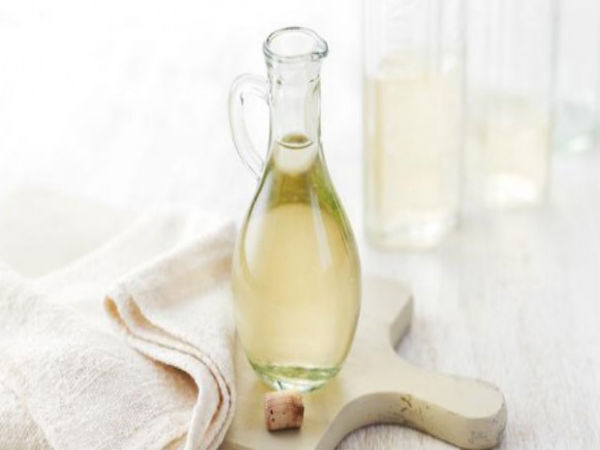 White vinegar and distilled water White vinegar and distilled water