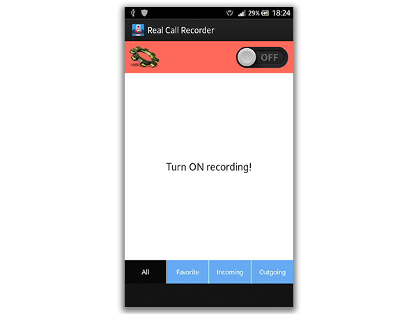 Close the Real Call Recorder App