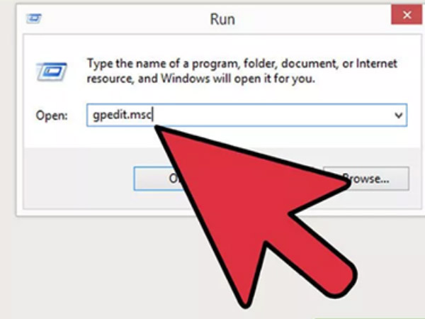 Type gpedit.msc and Search