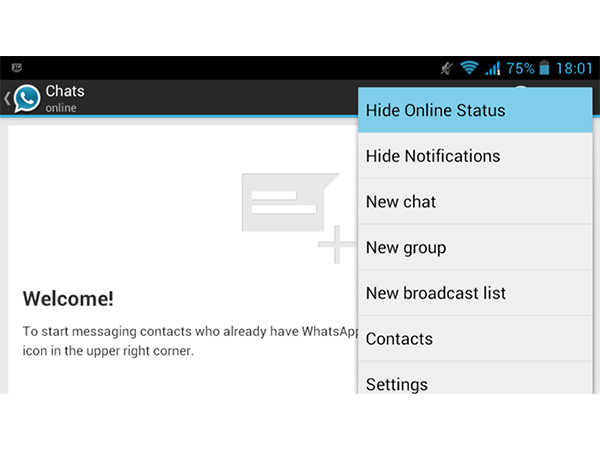 Trick 4: Hide Status 
