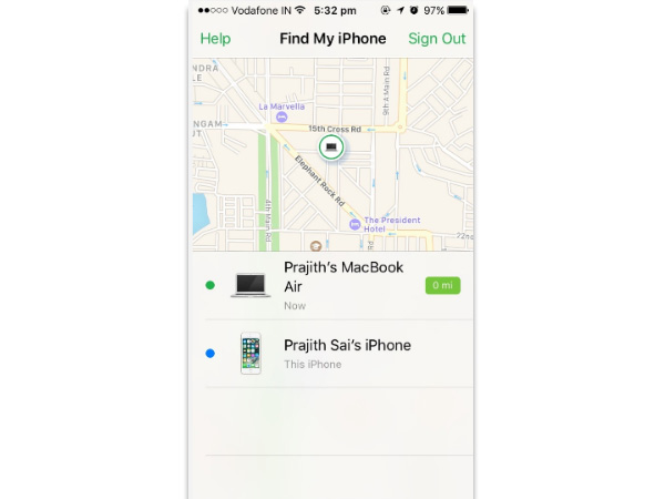 Set up Find My iPhone 