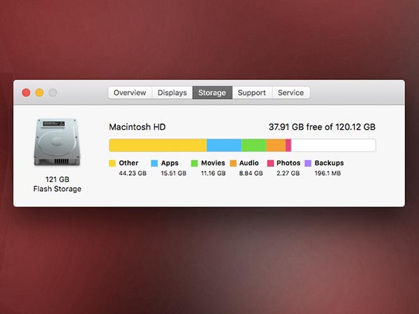 Startup disk is almost full error