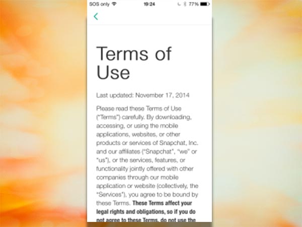 Snapchat is Officially meant for people over 13 years 