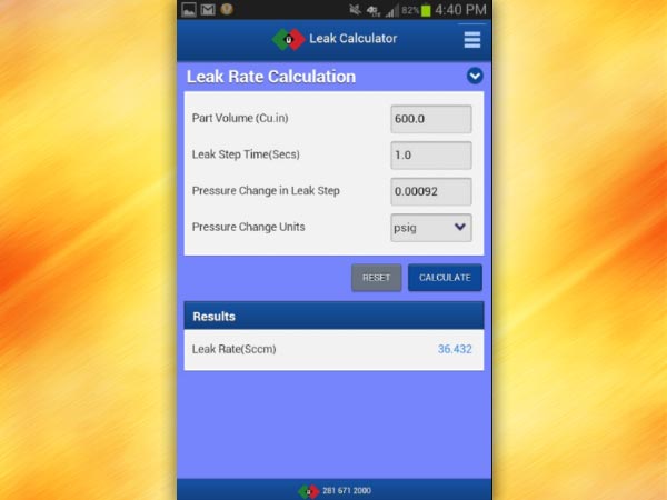 Leak Calculator