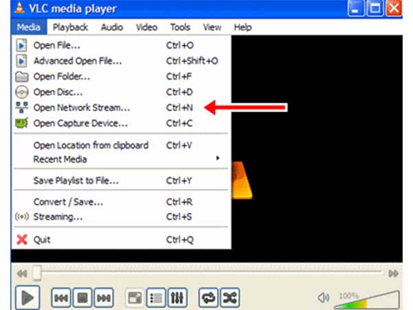 STEP 2: Select Open Network Stream