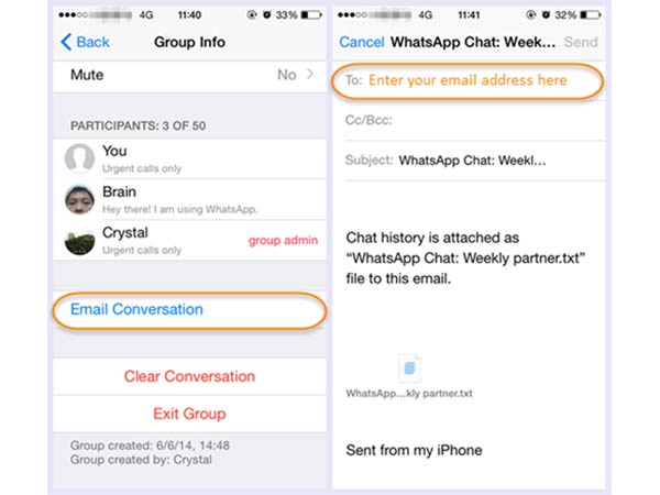 Save Conversation as a Text File 