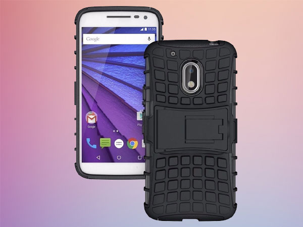 Heartly Flip Kick Stand Spider Hard Dual Rugged Shock Proof Tough Hybrid Armor Bumper Back Case Cover For Motorola Moto G4 Play