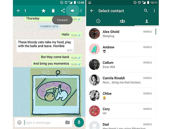 Doesn't Recognize Contacts 