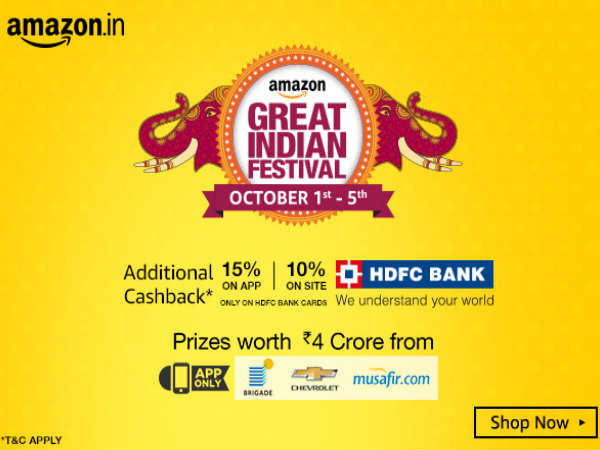 Amazon Great Indian Festival Sale Offers up to 80% Discount