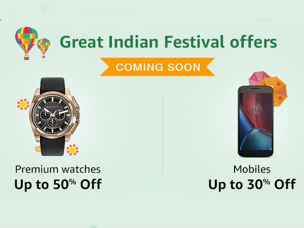Amazon Great Indian Festival Sale Offers up to 80% Discount