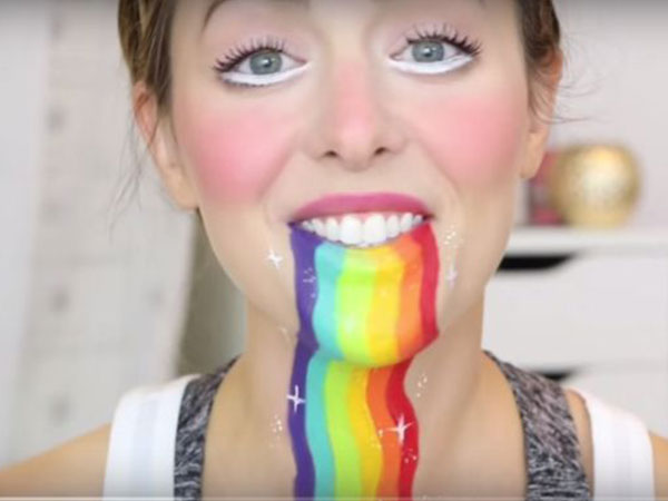 How to Create Puking Rainbow Images on Snapchat