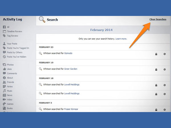 How To Delete Facebook Search Results from App and Web