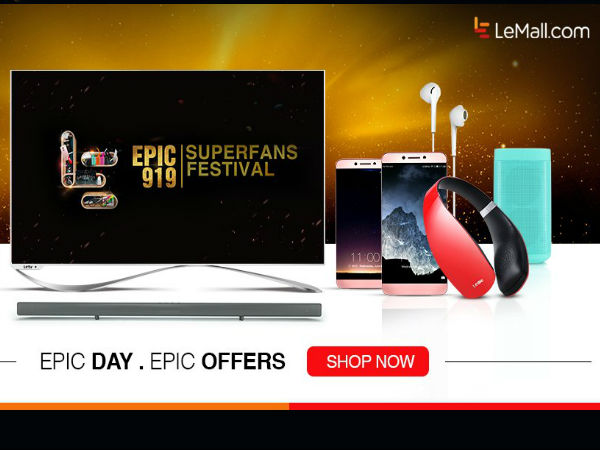 LeEco Crosses Rs. 100 Crore Mark in their EPIC 919 Festival