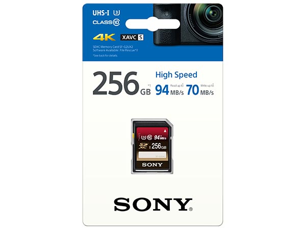 Sony Launches 256GB SD Card with High Speed Data Transfer