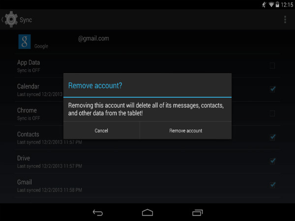 Reset Your Google Account
