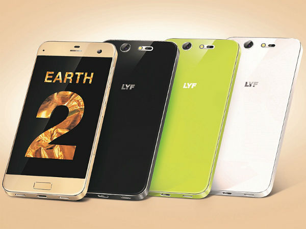 LYF Earth 2 Smart Phone, Gold