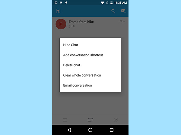 Step 4: Tap and hold the conversation to hide