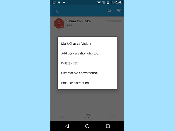 Step 5: Tap on Hi icon to make them visible again