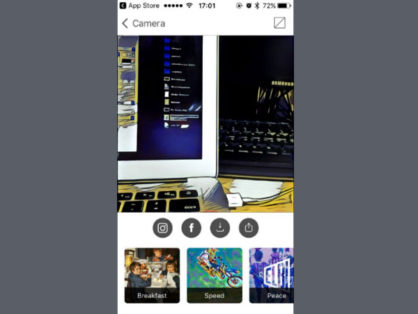 9 different filters available